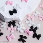 Bow Nail Charms Nail Decorations, Multicolor, Set of 1
