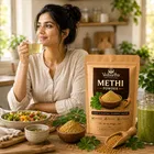 वेदार्थ 100% ऑर्गेनिक मेथी पाउडर बालों के विकास के लिए, 100 g