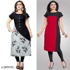 Crepe Printed Kurti for Women 