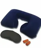 के कुडोस ट्रेवल किट ,3 इन 1 ट्रेवल सिलेक्शन कम्फर्ट नैक पिलो ट्रेवल आई शादी मास्क एअर प्लग्स ,सूटेबल फॉर ट्रैन बस फ्लिह कार Etc