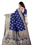 Banarasi Silk Jacquard Embroidery Saree for Women 