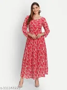 Floral Designer Gown Kurti for Ladies for Women 