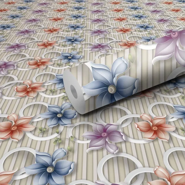 Vinyl Wallpaper Sticker for Wall Decoration (Multicolor, 300x40 cm)