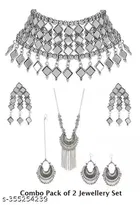 Fashionable Combo Mirror Jewellery Set