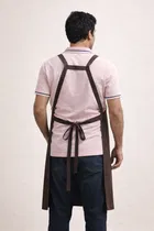 Waterproof Kitchen Apron with Side Towel Panels Biege