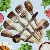 Wooden Spatula Kitchen Tools Set (Brown, Set of 7)