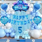 Prince Theme 5th Happy Birthday Decoration Items For Girls, Multicolor, Pack of 112