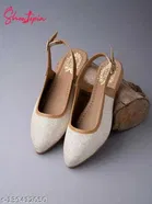 Solid Synthetic Mules for Women 