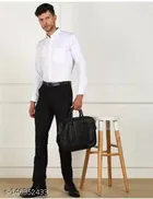 Cotton Blend Solid Full Sleeves Shirt for Men 