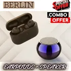 Wireless Bluetooth Speaker + Earbuds With Charging Case, 5.4 Bluetooth Version ,BLACK, 