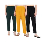 Rayon Solid Trousers for Women 