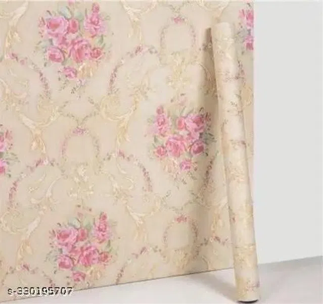 Bliss Vinyl Wallpaper for Home (Multicolor, 45x250 cm)