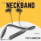 TecSox Jazz 251 Wireless neckband design Bluetooth Neckband-Black