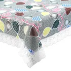 PVC Printed Waterproof Rectangle 4 Seater Table Cloth 