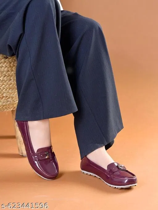 Shoetopia Loafers (Red, IND-7)