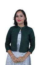Rayon Embroidered Jacket for Women 