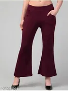 Cotton Blend Trouser for Women 