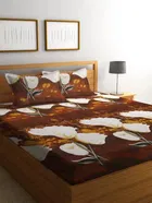 Printed Double Bedsheet with 2 Pillow Covers 