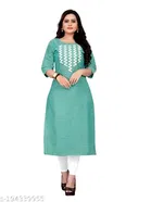 Chevron Embroidered Kurti for Women 