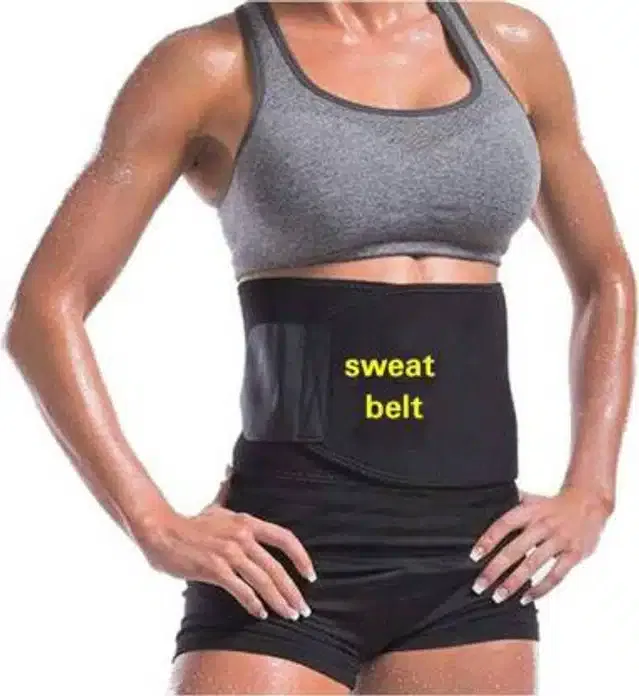 Tummy Fat Loss Belt for Men & Women (Black)