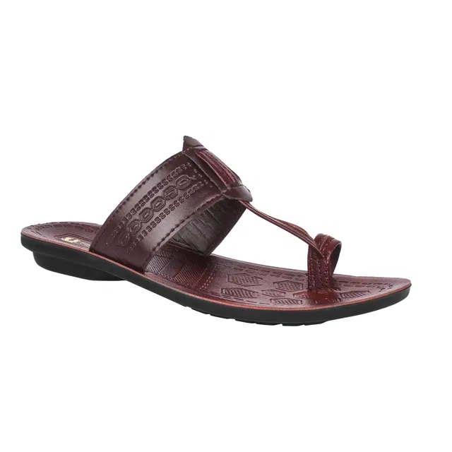 Flip Flops for Men (Brown, 10)