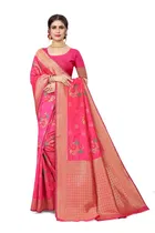 Jacquard Embellished Saree for Women 