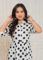 Georgette Printed Midi Dress for Women 