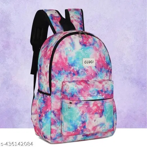 Canvas Backpack Bag, Multicolor
