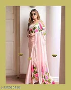 Cotton Linen Saree for Women 