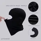 UV Protected Cotton Blend Motorcycle Head & Face Covers for Men ,Black 