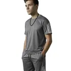 Polyester Printed Co-Ord Set for Men, Grey 