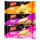 Delicrunch Flavoured Crunchy Wafers  (Strawberry+ Chocolate + Orange)  3X60 g (Pack Of 3)