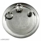 Stainless Steel Pooja Thali Set 