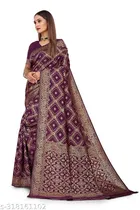 Banarasi Silk Zari Woven Saree for Women 