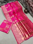 Jacqard Zari Saree for Women (Multicolor, 6.3 m)