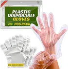 Transparent disposable gloves for kitchen hand - Use and Throw Gloves  