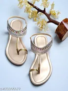 Comfort Solid Flat Sandals for Women 