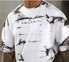 Cotton Round Neck Printed T-Shirt for Men 
