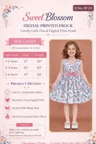 Printed Party Wear Dress for Girls 