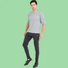 Lycra Nylon Logo Printed Track Pant for Men 