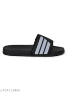 Sliders for Men, Grey & Black 