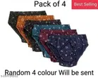 Cotton Briefs For Women (Assorted, S) (Pack Of 4)