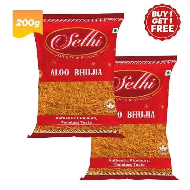 सेठी आलू भुजिया 2X200 g (बय 1 गेट 1 फ्री)