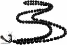 Black Hakik Mala Japa Mala Necklace Chain for Men 