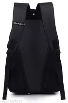 Polyester Backpack for Men & Women, Black