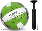 PU5000 Synthetic Volleyball with Pump (Green, Set of 1)