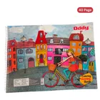 Oddy Spiral coloring Drawing book 40 page