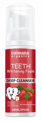 Donnara Organics Teeth Whitening Strawberry Extract Foam 