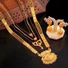 Alloy 4 Pcs Mangalsutra Set with Earrings for Women 