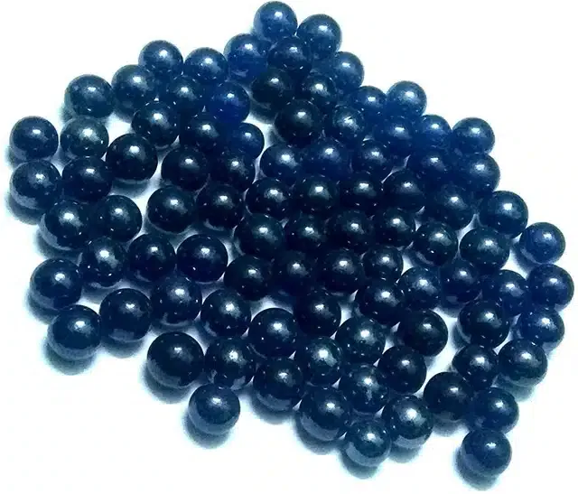100 Pcs Mini Size Glass Marbles with Shooter (Blue, Set of 1)